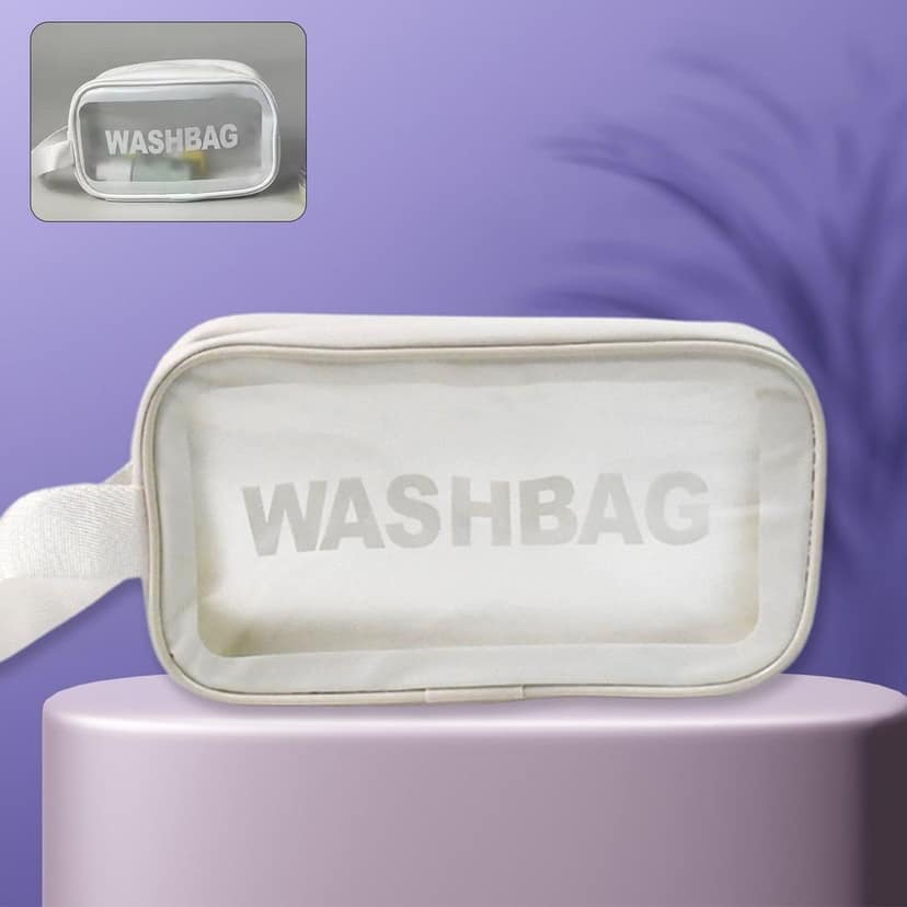 Small Zippered Cosmetic Pouch, Toiletry Bag for Cosmetics (1 Pc) view 7