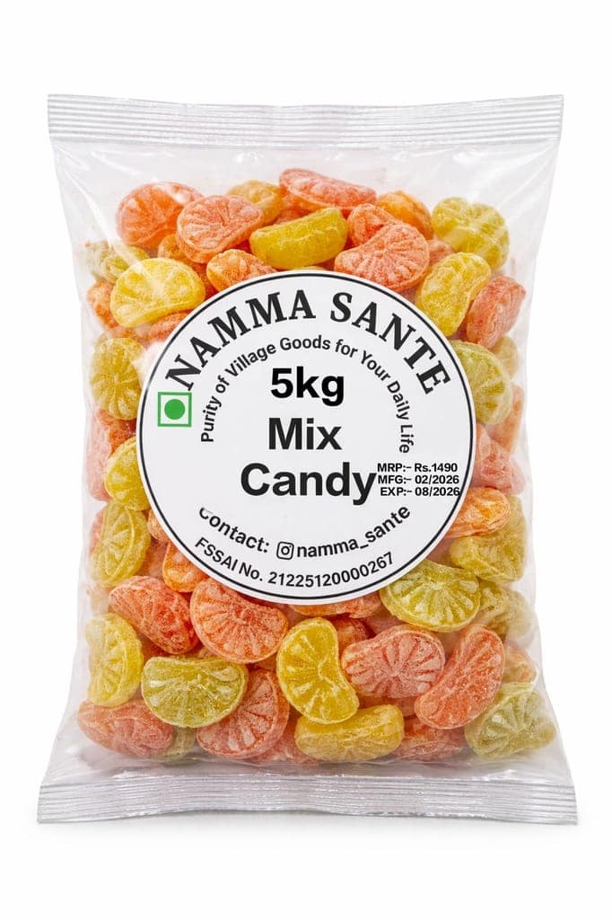 Mix Candy, Fruit Mix Candy, Assorted Candy, Fruit Flavoured Candy, Jelly Fruit Candy 5kg view 3