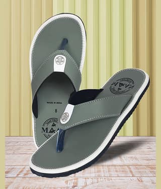 MAAN Green Men's Thong Flip Flop