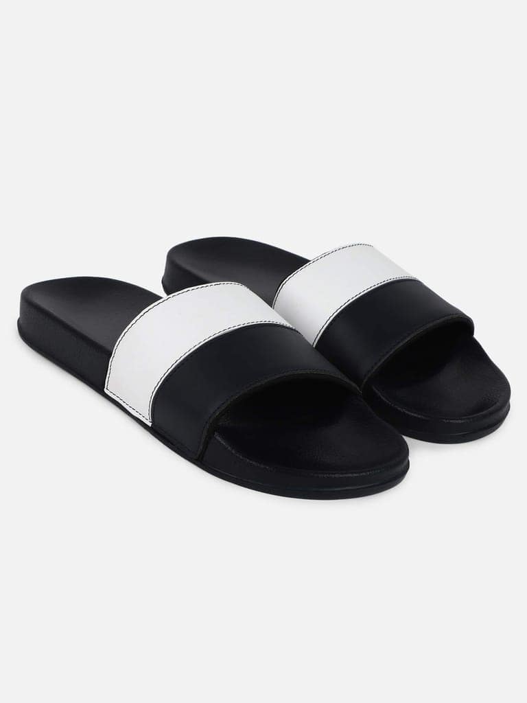 hummel CAMP MEN COLOUR BLOCK SLIDERS Comfortable Cushioned Sole Arch Support Durable Lightweight Flexible Trendy Style Flip flops and Slippers Slides for Men Daily use Chappal view 3