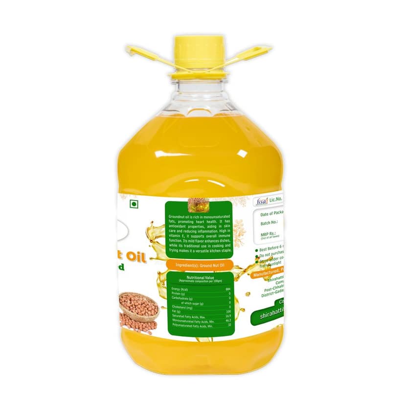SFPC Ground Nut Oil 5- Ltrs view 2