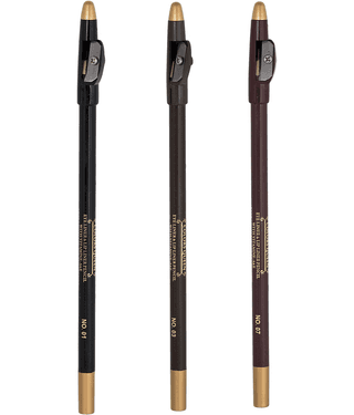 Colors Queen LL-13 Lip Liner Pencil Black+ Dark Brown +Brown Black Pack of 3 6