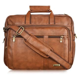 LOREM 28L Faux Leather Messenger Bag For Men-UF
