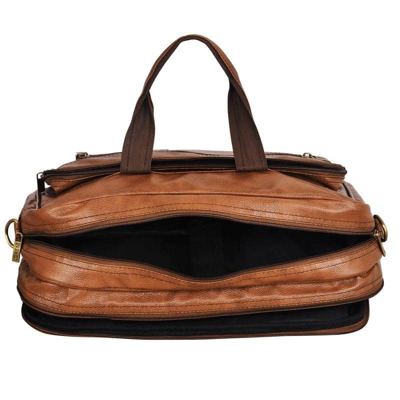 LOREM 28L Faux Leather Messenger Bag For Men-UF view 6
