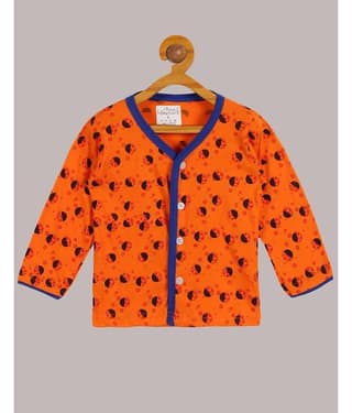 Babeezworld Pack of 1 Baby Boys Cotton T-Shirt ( Orange )