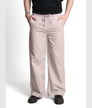 Bene Kleed Men Cotton Loose Fit Mid-Rise Pleated Chinos Trousers