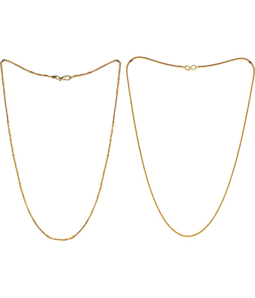 JIPPA Gold Plated Chain ( Set of 1 )