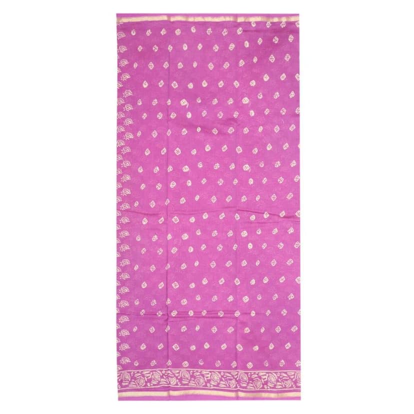 HANDLOOM CHANDERI 03 PCS DABU PRINTED SUIT (SKU - 1RDS01270221 Suit 94) view 2