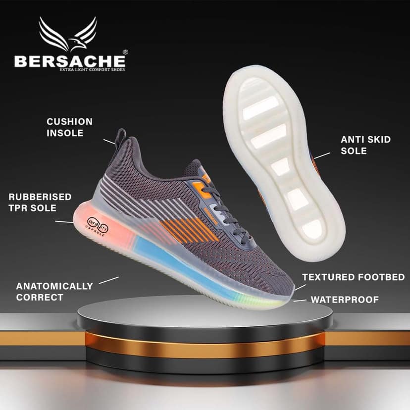 Bersache Premium Sports ,walking,Gym,cricket, Trending Running Shoes For Men's view 5