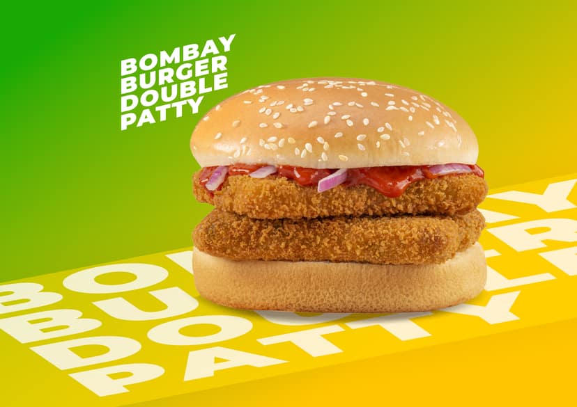 Bombay burger double patty