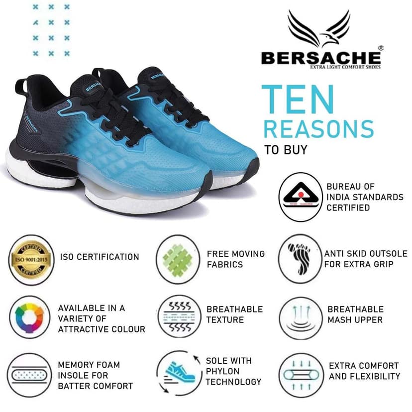 Bersache Premium Sports ,walking,Gym,cricket, Trending Running Shoes For Men's view 7