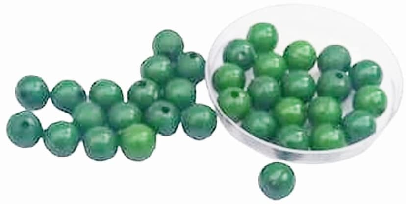 Mii Art Embroidery Material,Beads for Jewelry Making Material,zari Work Beads(Size-6 mm)(Material-Plastic)(Color-Green) in 1 Pack 50 gm view 2