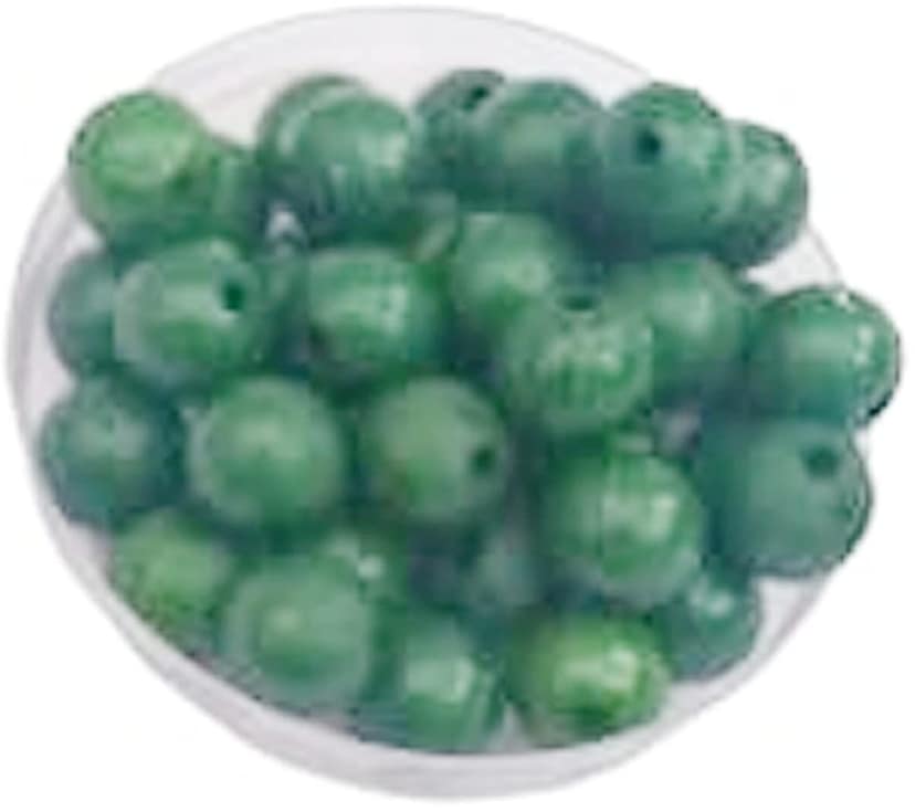 Mii Art Embroidery Material,Beads for Jewelry Making Material,zari Work Beads(Size-6 mm)(Material-Plastic)(Color-Green) in 1 Pack 50 gm view 4