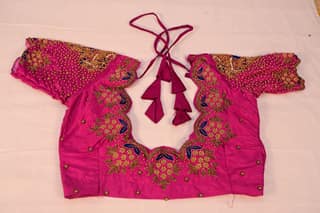 Pink Hand Embroidered Blouse