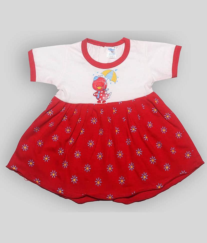 INFANT Baby Girls 100% Cotton Frocks ( Multi )