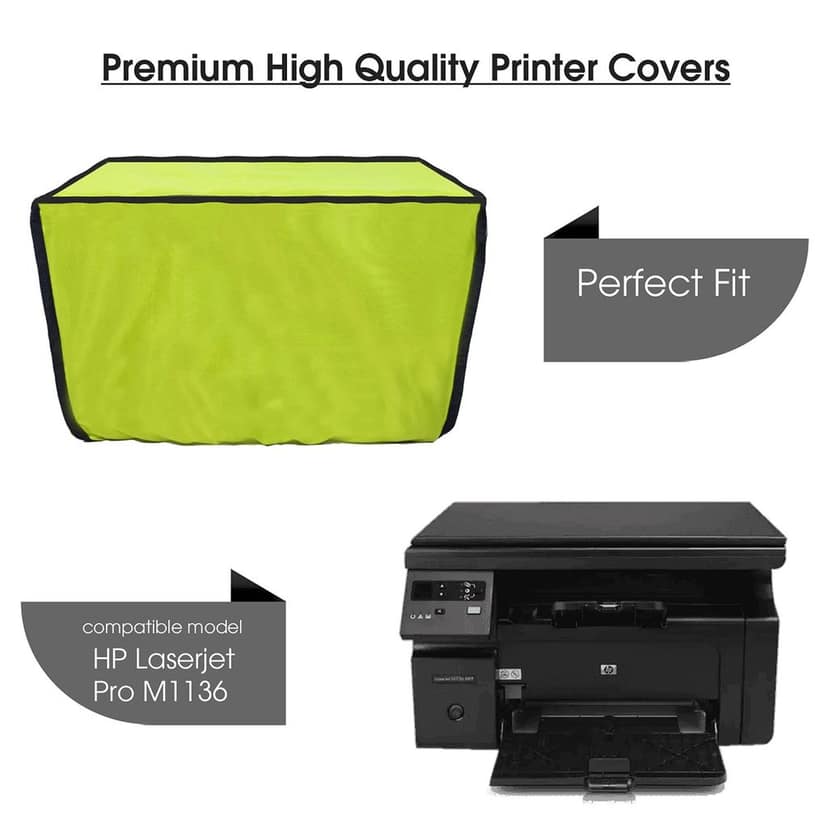 Palap Super Premium Dust Proof Printer Cover for HP Laserjet Pro M1136 (Green ;46.5 x 31.5 x 30 CMs) view 2