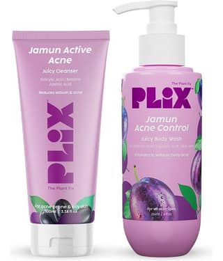 The Plant Fix Plix 0.5% Salicylic Acid Jamun Face Wash & Jamun 2% Salicylic Acid Body Wash (2 Items in the set)