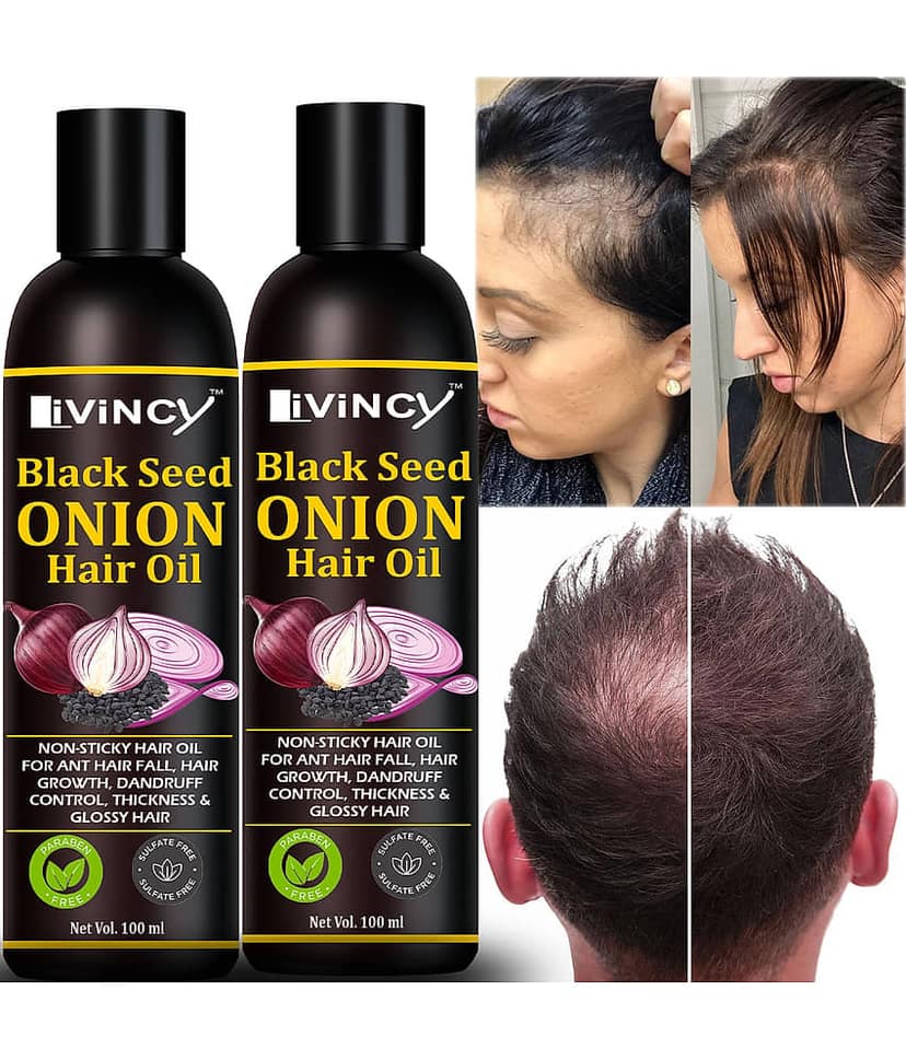 LIVINCY Hair Growth Onion Oil 200 ml ( Pack of 2 )