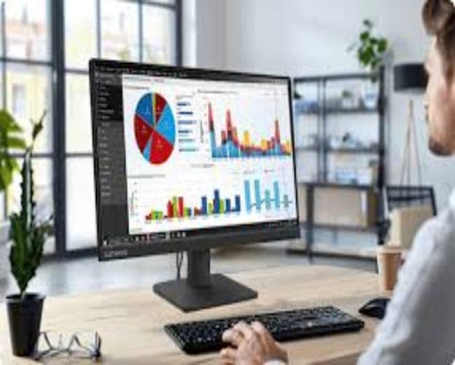 Lenovo L22-4e 21.5" FHD display with IPS panel 100Hz Monitor view 3