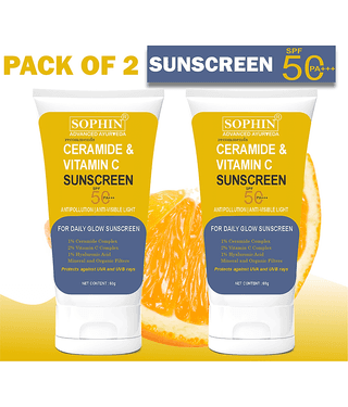 SOPHIN SPF 50 Sunscreen Cream For All Skin Type ( Pack of 2 )