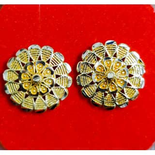luv fashion Traditional 1gm stud gold n micron plated