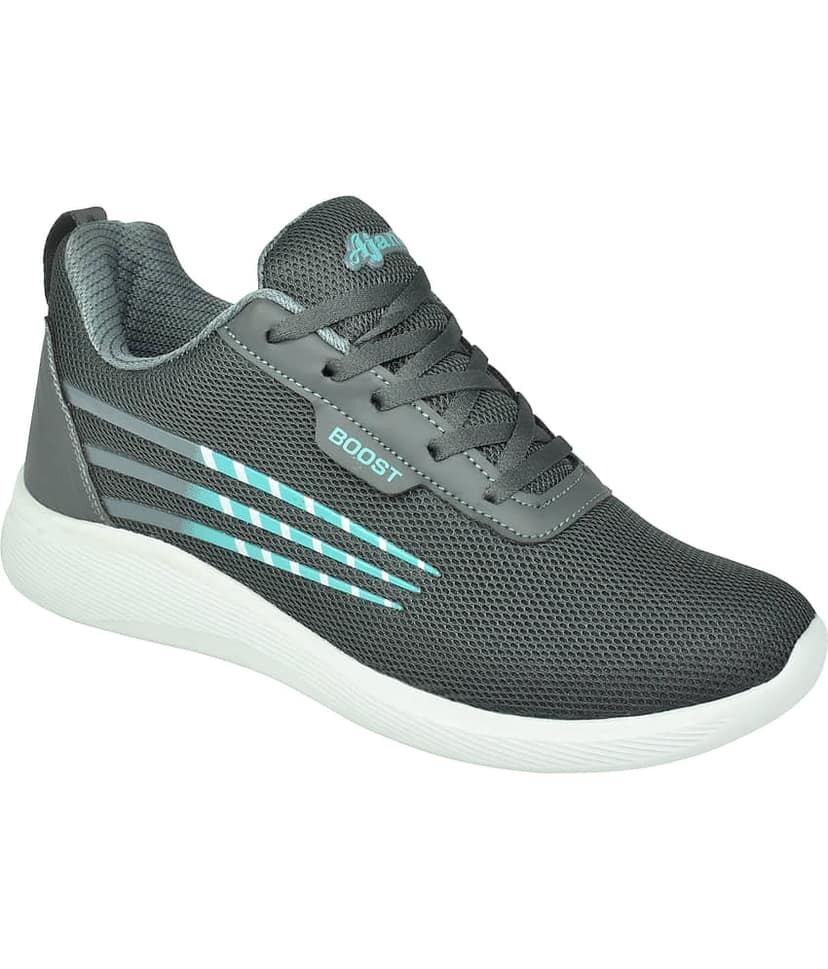 Impakto Gray Men's Sports Running Shoes view 2