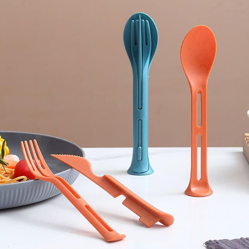 Reusable Cutlery Set – 3-in-1 Spoon Fork Knife view 2