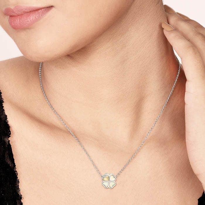 Silver Posh Pearl Pendant with Chain view 2