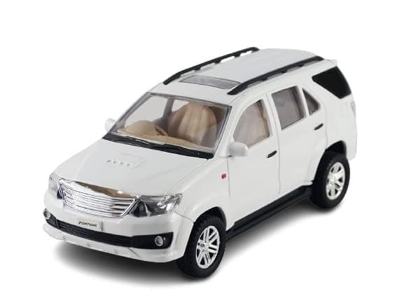 Pull Back Plastic Fortuner SUV Model Car Toy| Off Road SUV Miniature |Wonderful Design & Bold Look |Perfect for Kids Fun (Pack of 1)
