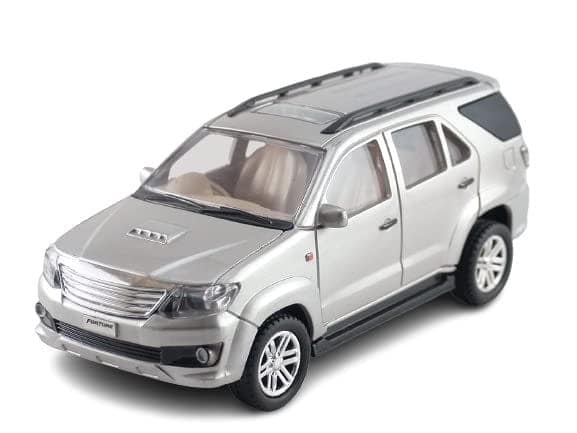 Pull Back Plastic Fortuner SUV Model Car Toy| Off Road SUV Miniature |Wonderful Design & Bold Look |Perfect for Kids Fun (Pack of 1) view 2