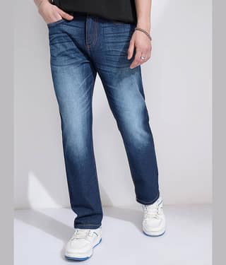 Highlander Relaxed Solid Men's Jeans - Blue ( Pack of 1 )