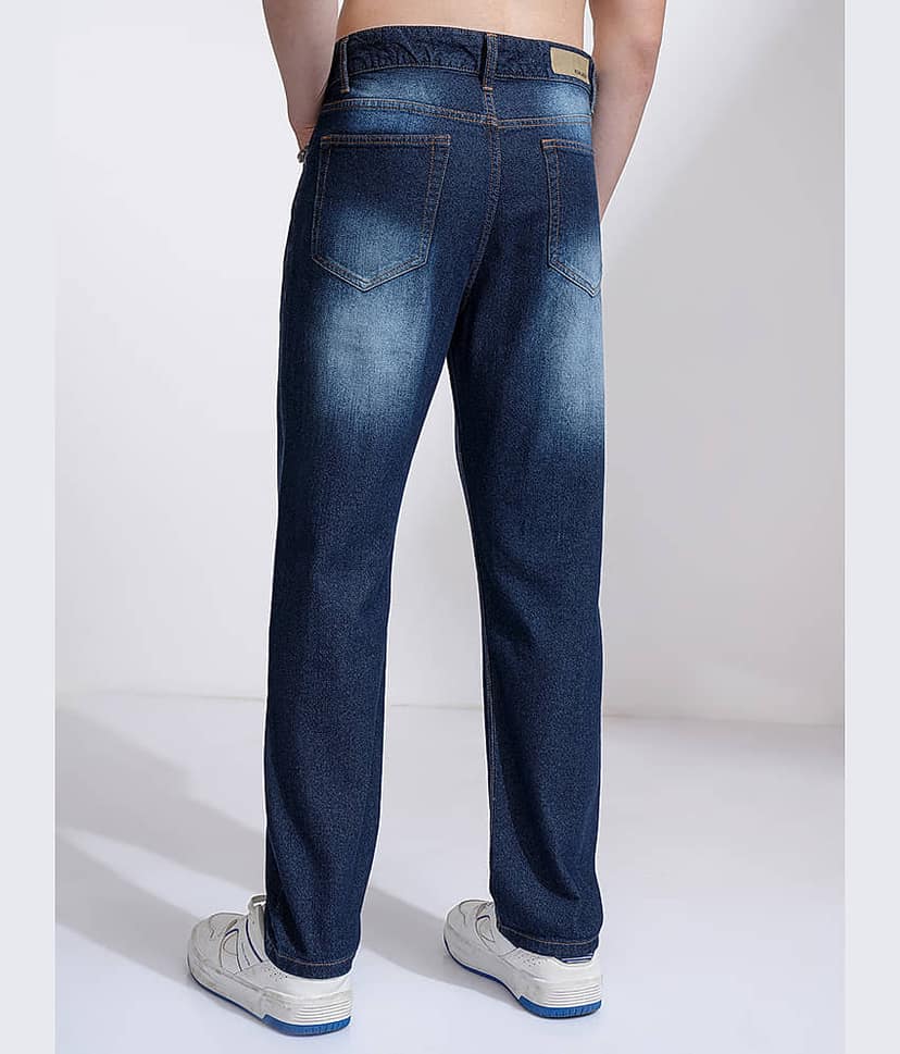 Highlander Relaxed Solid Men's Jeans - Blue ( Pack of 1 ) view 3