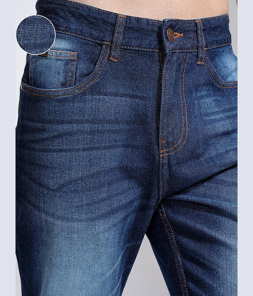 Highlander Relaxed Solid Men's Jeans - Blue ( Pack of 1 ) view 5
