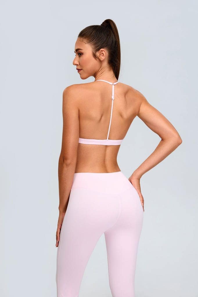 Sydney Pink Sports bra view 2