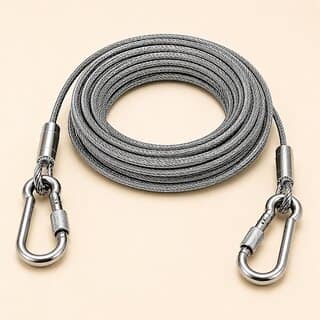 Space Saving Clothes Drying Wire for Balcony Bathroom and Terrace in Stainless Steel