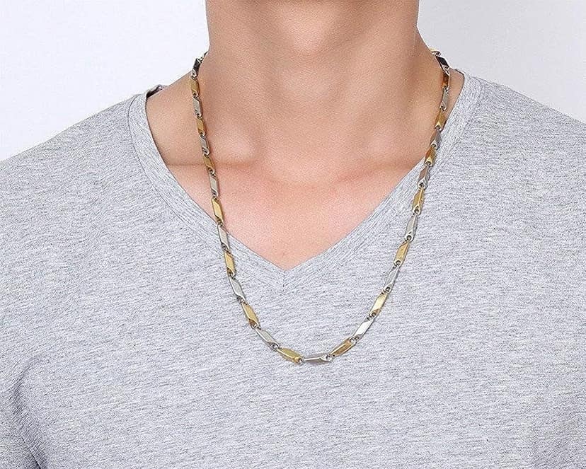 Stainless Steel Fashion Neck Chain for Men and Boys view 2