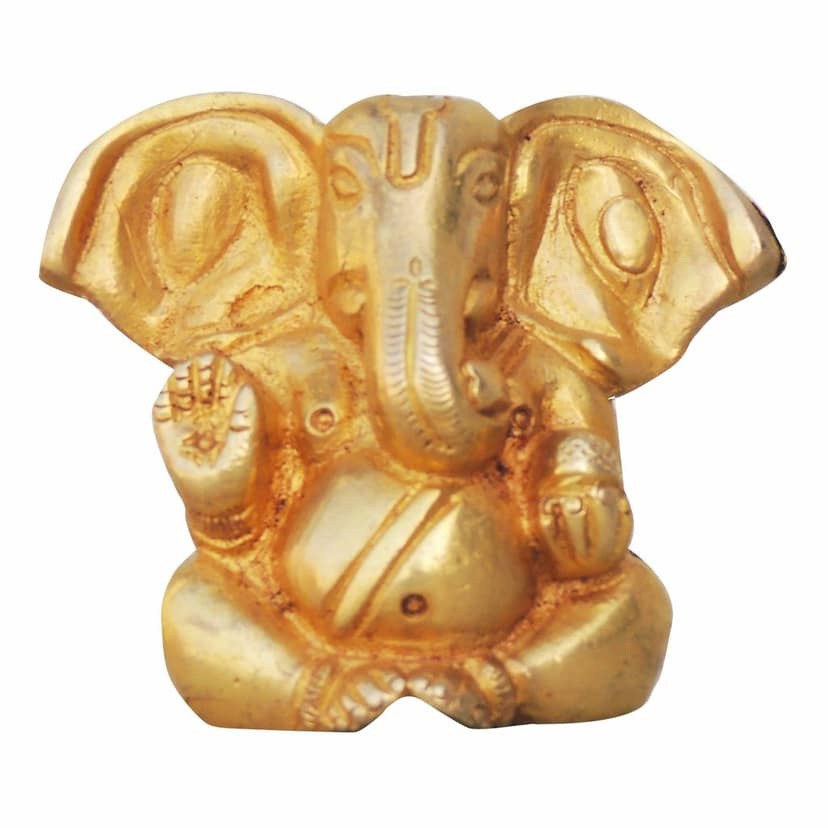 Brass Showpiece Ganesh Ji God Idol Statue (BSMAS257) view 2