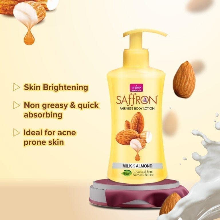 VI-JOHN Body Lotion Combo Of 2 | 250 ML Each | For Men And Women | All Skin Types | Milk & Almond | Red Apple 500 ML view 2