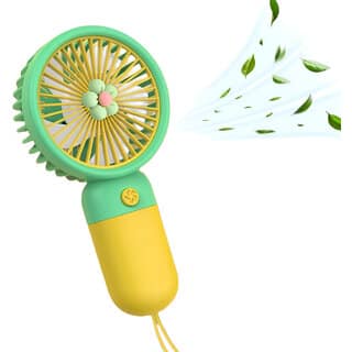 (Pack of 1) Charkee Mini Rechargeable USB Fan Portable Handheld Cooling Fan