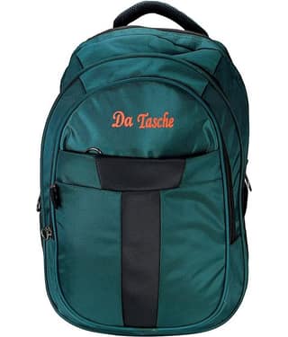 Da Tasche - Green Polyester Backpack ( 35 Ltrs )