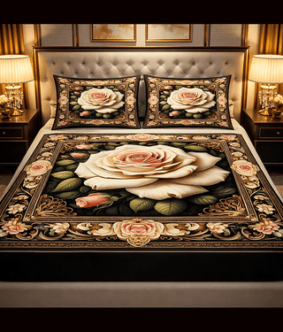 SWIZIER Multicolor Cotton 1 Double Bedsheet with 2 Pillow Covers ( 254 cm x 228 cm )