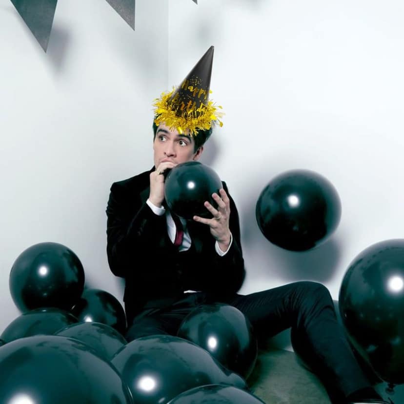 Black & Gold Happy Birthday Caps, Birthday Hats for Kids and Adults-Pack of 1 view 4