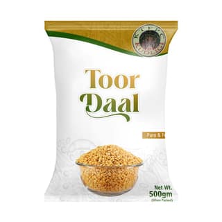 Kudlig Toor Daal 500g - Premium Split Pigeon Peas