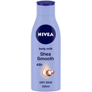 Nivea Body Lotion, Shea Smooth Milk, For Dry Skin, 200 ml