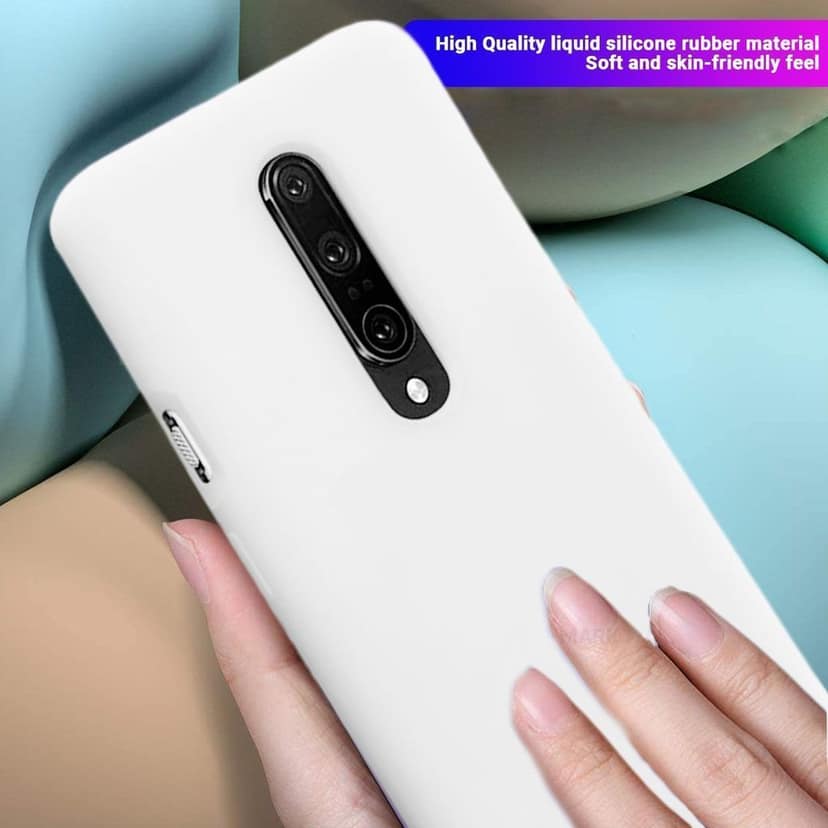 LIRAMARK Liquid Silicone Soft Back Cover Case for OnePlus 8/1+8 view 3