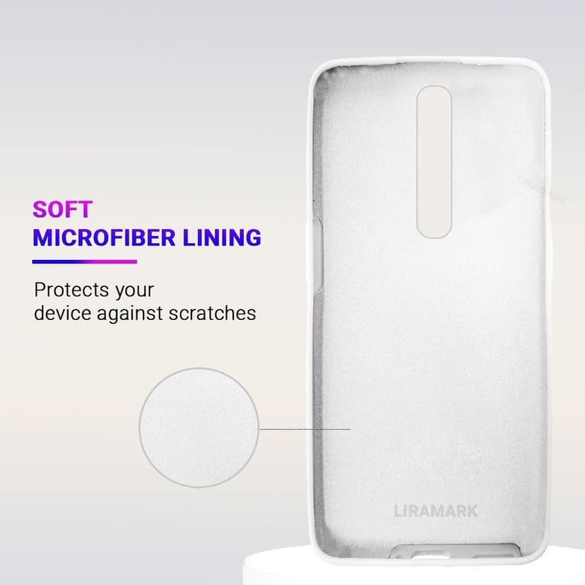LIRAMARK Liquid Silicone Soft Back Cover Case for OnePlus 8/1+8 view 4