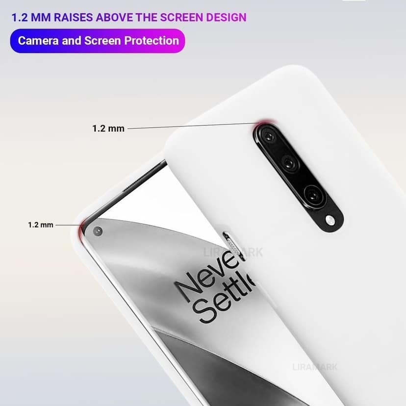 LIRAMARK Liquid Silicone Soft Back Cover Case for OnePlus 8/1+8 view 5