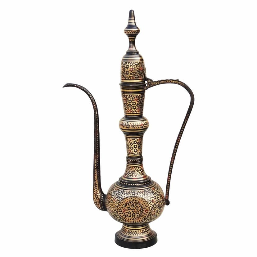 Brass Aftaba Decorative Surahi ? Handcrafted Traditional Art Piece, Height : 40 Inch (FMAS350 A) view 2