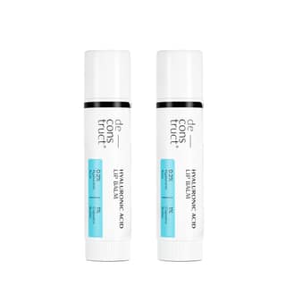 Deconstruct Hyaluronic Acid Lip Balm|Contains 0.2% Hyaluronic Acid + 1% Cupuacu Butter|For Dry Lips|Protects, Moisturises & Nourishes Dry Chapped Lips|For Women And Men|4Gm Each|Pack Of 2, Blue Deconstruct Hyaluronic Acid Lip Balm|Contains 0.2% Hyaluroni