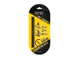 RENEE Kajal Pen with Sharpener - 24 Hrs Long Lasting Kohl Pencil 0.35gm, Matte Finish, Rich Color Payoff, Smudge & Water Proof One Swipe Application - Hard Black